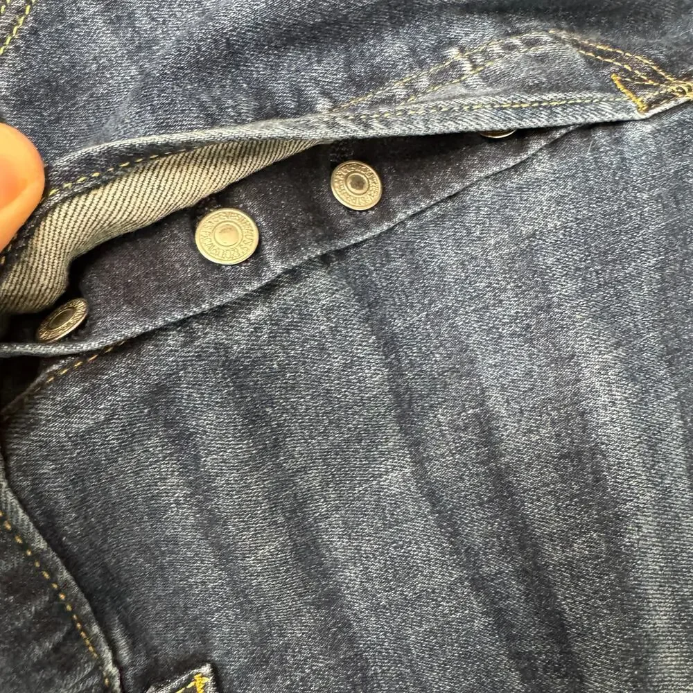 Levi's 501 Jeans Mens 38x34 (38x33 ACTUAL) Button Fly Blue Denim Straight‎ Fit